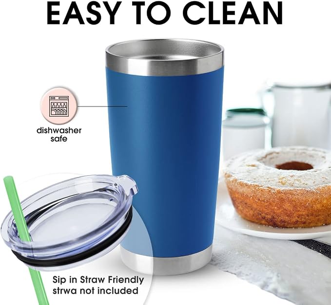 HASLE OUTFITTERS 20oz Tumblers Stainless Steel Mugs - Image 3