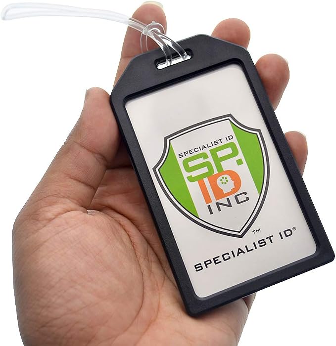 5 Pack - Premium Rigid Airline Luggage Tag Holders - Heavy Duty Hard Plastic - Image 4