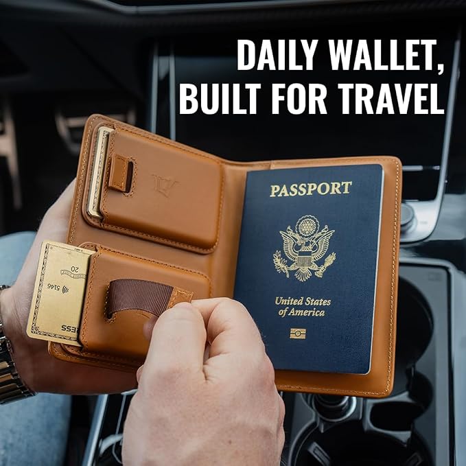 Kings Loot Passport Holder Wallet | RFID Blocking Leather Travel Wallet - Image 8