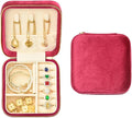 Travel Jewelry Case, Small Plush Velvet Jewelry Box by TAIMY