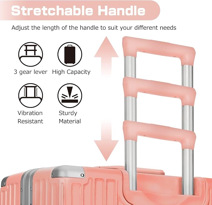AnyZip Carry On Luggage Aluminium Frame Suitcase PC ABS Hard Shell TSA Lock No - Image 8