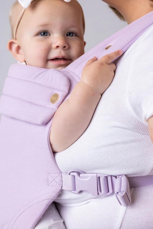 Mabē Monarch Ergonomic Baby Carrier – Premium Cotton Soft Structured Newborn to - Image 3