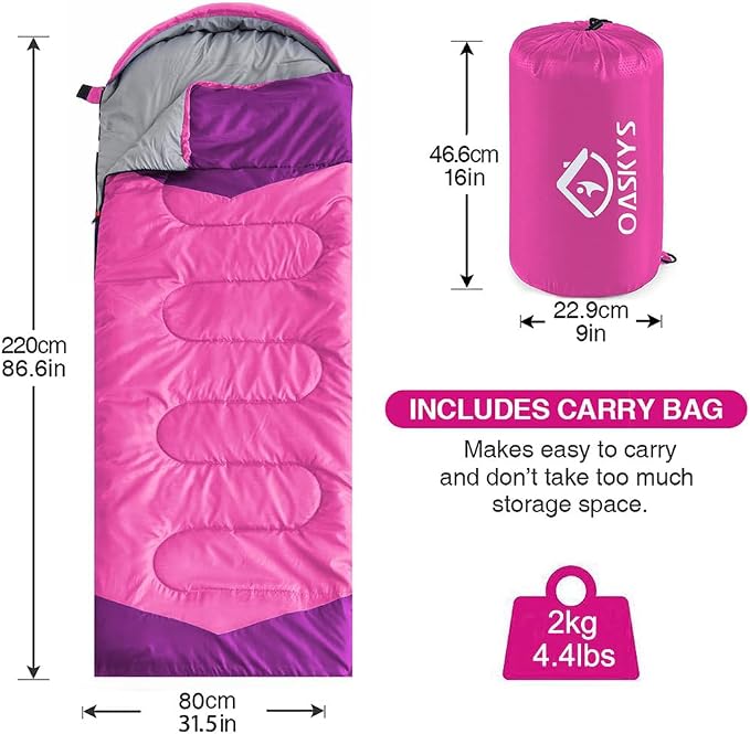 oaskys Camping Sleeping Bag - Image 2