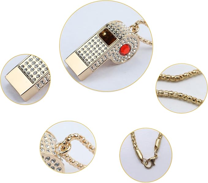 Whistle, Rhinestone Sports Whistle - Image 3