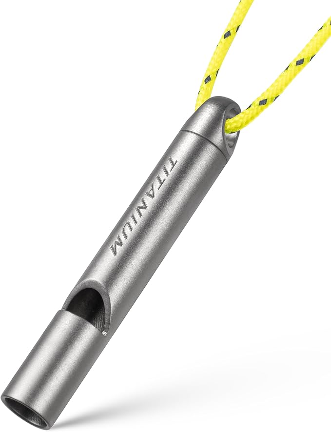 Titanium Emergency Whistle, Survival Safety Whistles by FEGVEEDC-CreateandenjoyEDC