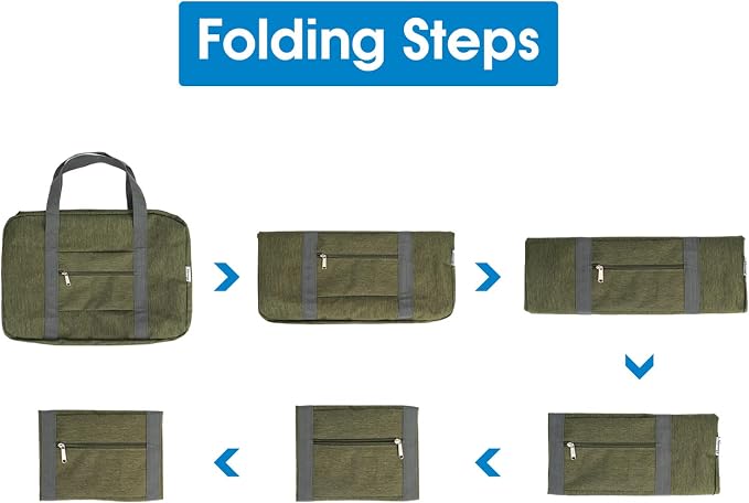 For United Airlines Foldable Carry on Bag 22x14x9 Travel Duffel Bag Packable - Image 5