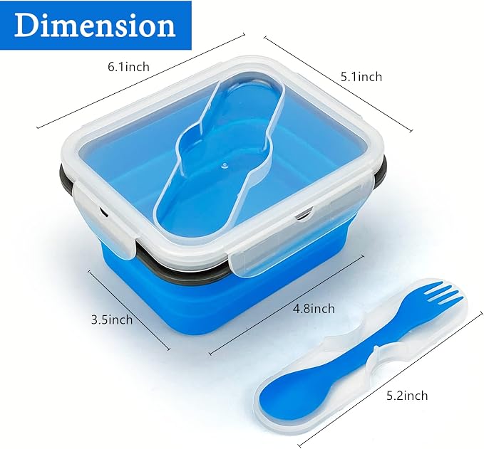 Small Silicone Collapsible Snacks Container - Image 2