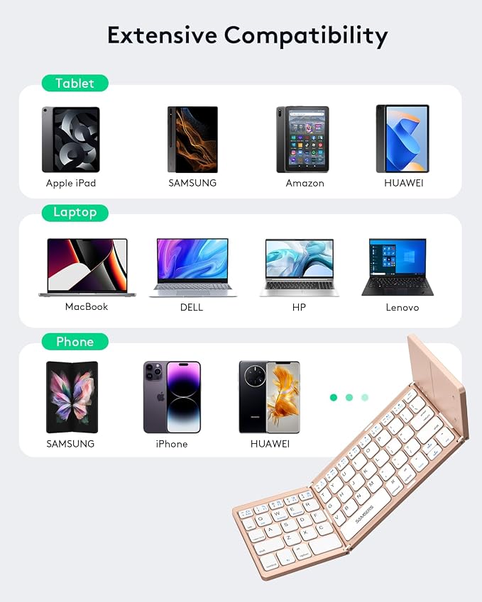Samsers Foldable Bluetooth Keyboard - Image 4