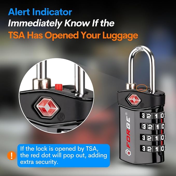 Forge TSA Approved Luggage Locks - Image 4