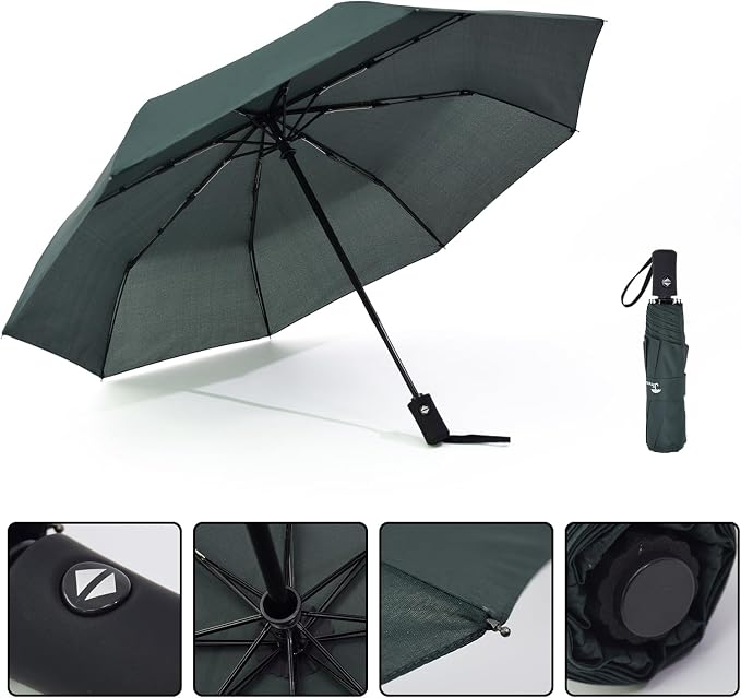 SY COMPACT Travel Umbrella Windproof Automatic Umbrellas Small Compact UV Sun - Image 2