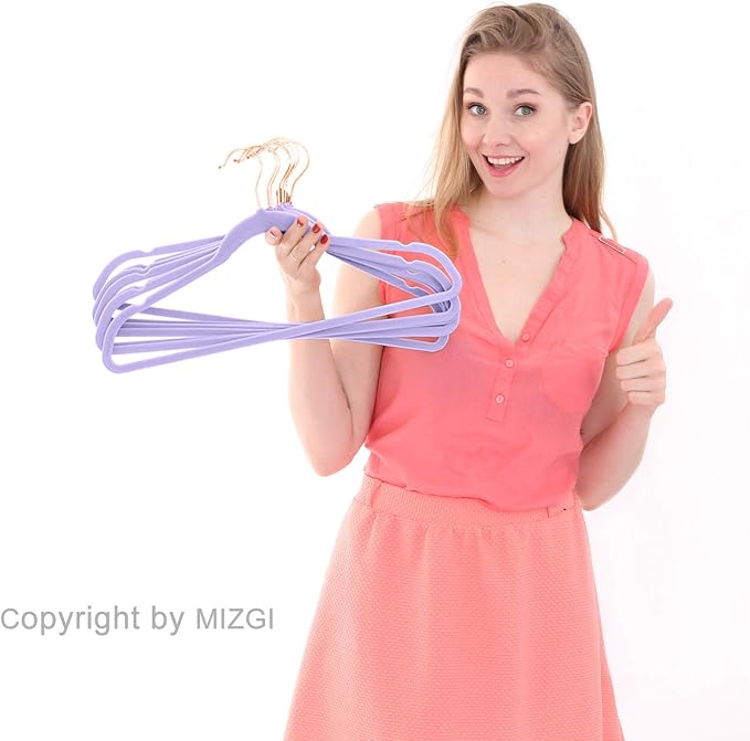 MIZGI Premium Velvet Hangers Heavy Duty - Image 6