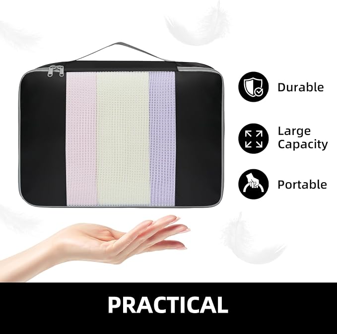 BAGAIL 6 Set/8 Set/10 Set Packing Cubes Various Sizes Packing Organizer - Image 7