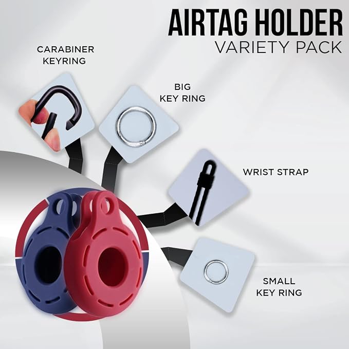 Apple AirTag 4 Pack Shockproof, Dustproof & Washable Cases, Silicon Holders - Image 4