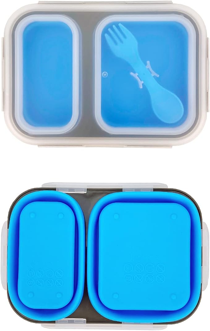 2 Compartments Collapsible Airtight Bento Box - Image 5