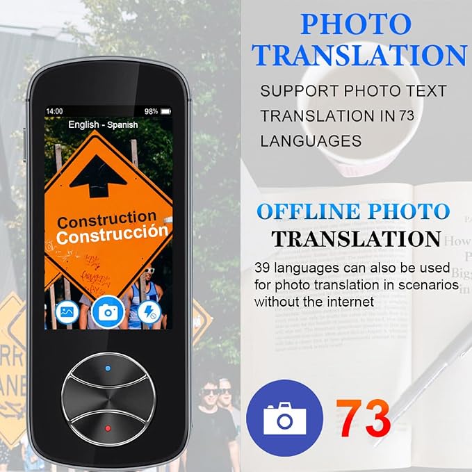 Language Translator Device No WiFi Needed, AI Translator Two Way Real Time - Image 5