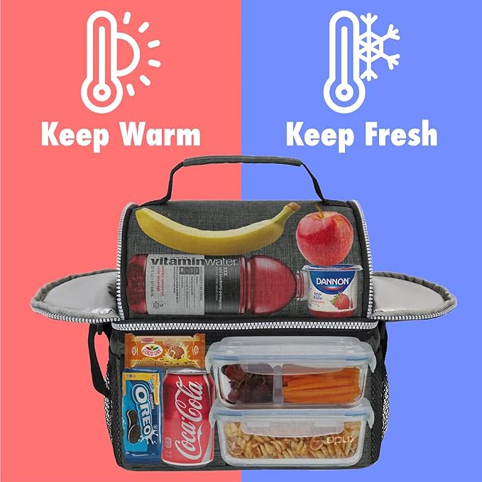 OPUX Lunch Box for Men, Adult Lunch Box Cooler, Insulated Lunch Bag Women - Image 2