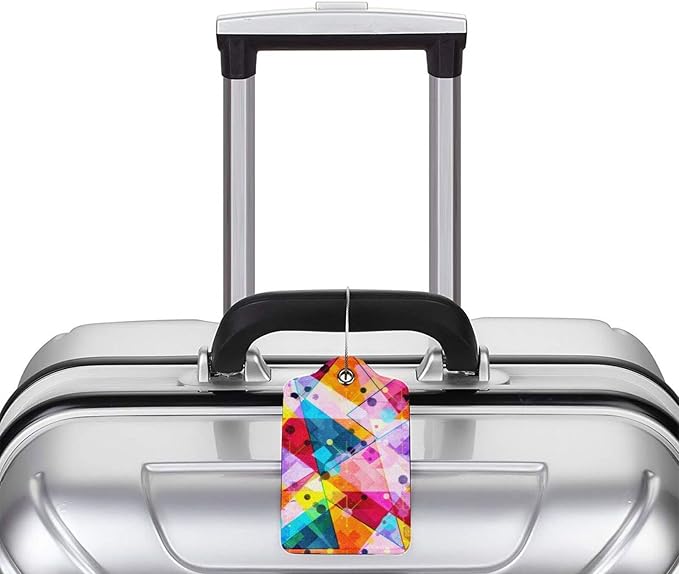 2-Pack PU Leather Luggage Tag - Image 5