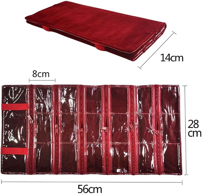 Travel Jewelry Roll Bag Portable Organizer Pouch - Image 3