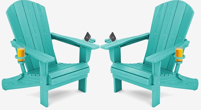 SERWALL Adirondack Chair with Cup Holders by SERWALL