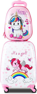 HONEY JOY Kids Luggage, Lightweight Toddler Girls Suitcase, Durable ABS by HONEYJOY