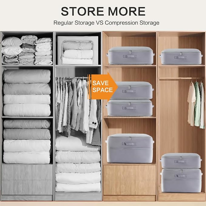 Ultra Space Saving Self Compression Storage Bags - Image 5