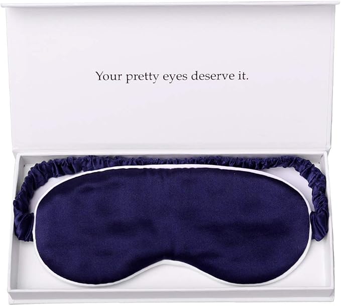 Silk Sleep Mask Light Blocking Luxury 100% Mulberry 19mm Silk Eye Mask Eye by YanserSelection