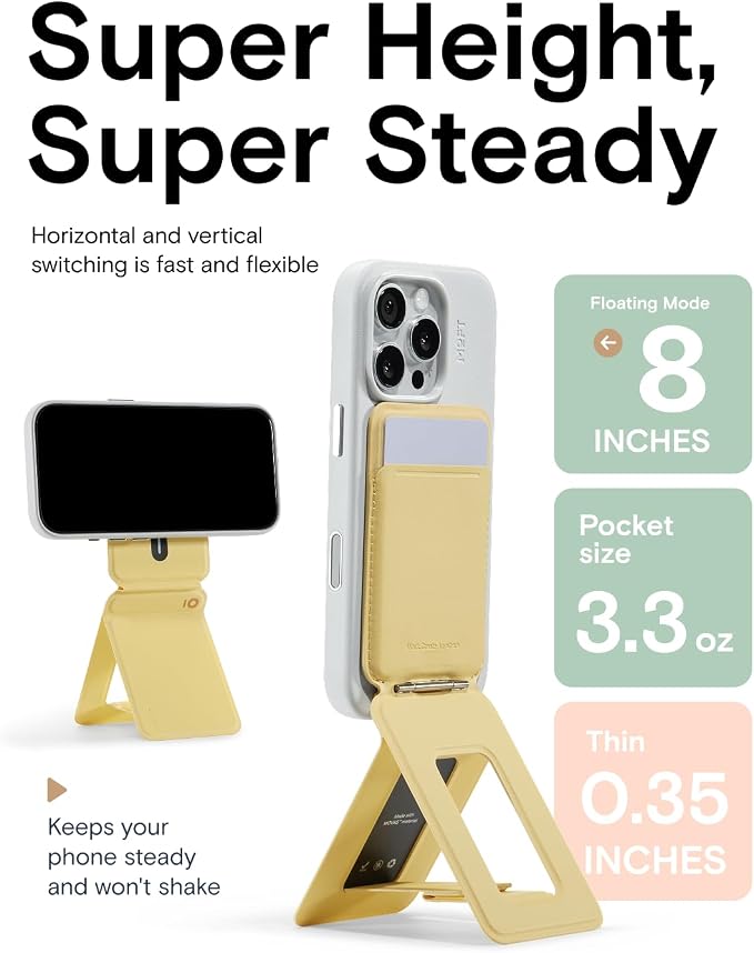 MOFT Phone Tripod Wallet for iPhone, Mulit-Angles, Lightweight Phone Stand - Image 6
