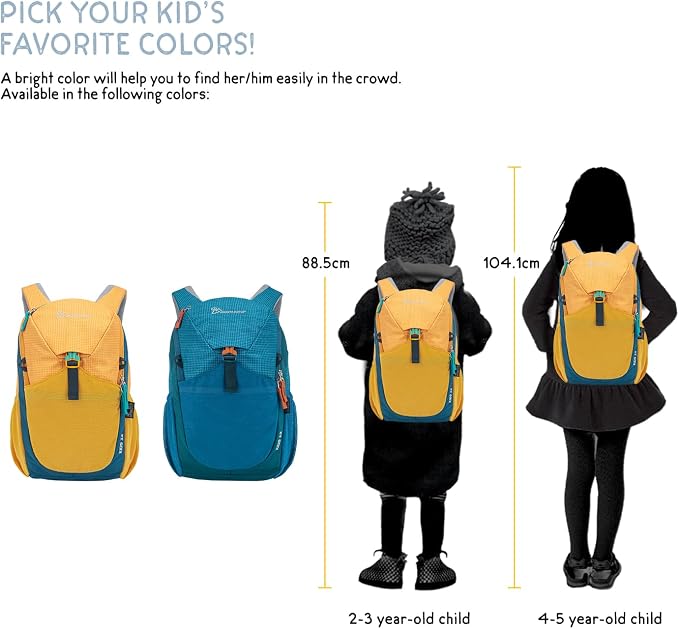 MOUNTAINTOP Kids Backpack 12L Toddler Hiking Backpack, Kindergarten Preschool - Image 6