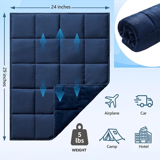 L'AGRATY Weighted Lap Pad 7lb: Small Weighted Blanket - Image 6