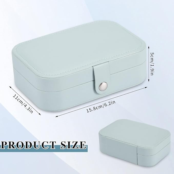 Travel Jewelry Box, PU leather Small Jewelry Organizer - Image 2