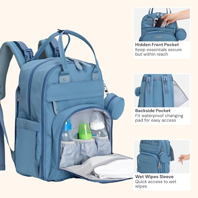 BabbleRoo Diaper Bag Backpack - Image 6