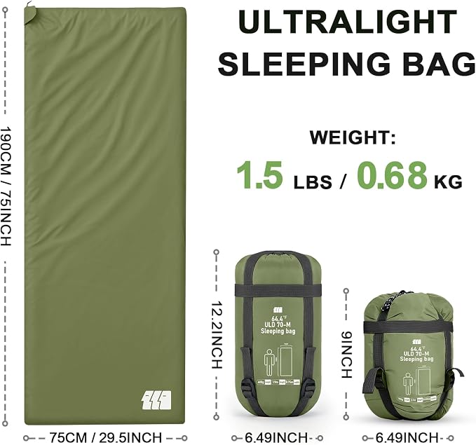 Ultralight Warm Weather Sleeping Bag - Image 6