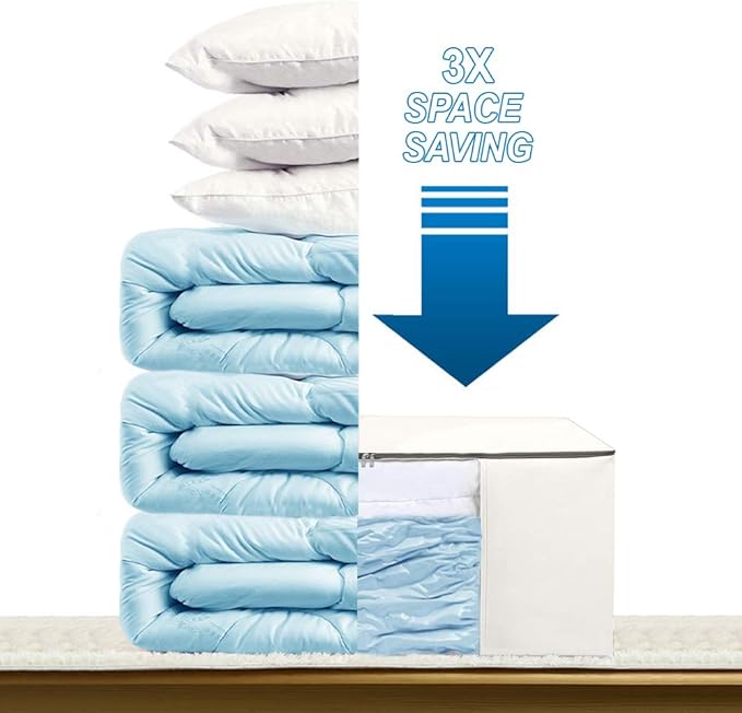 Cube Vacuum Storage Bags, Space Saver Bags, Decorative Totes - Image 3