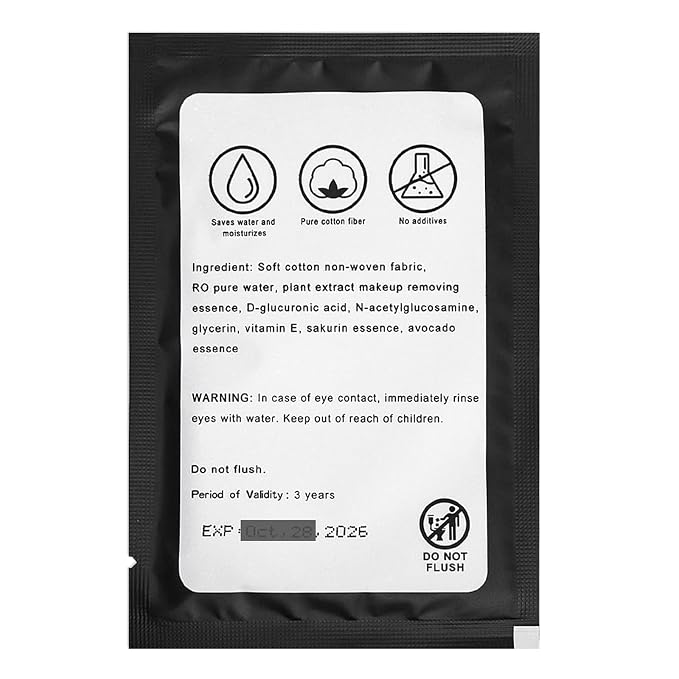 100 Makeup Remover Wipes Bulk Individually Wrapped Makeup Wipes Single Makeup - Image 8