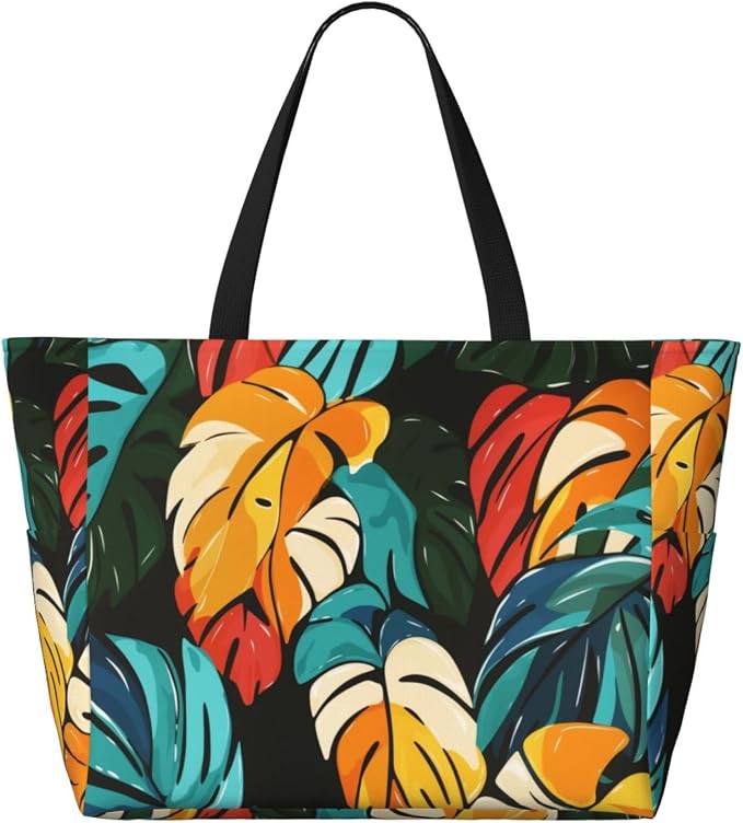 Beach Bag for Women Beach Tote Bag Waterproof Sandproof Large Bags - Image 2