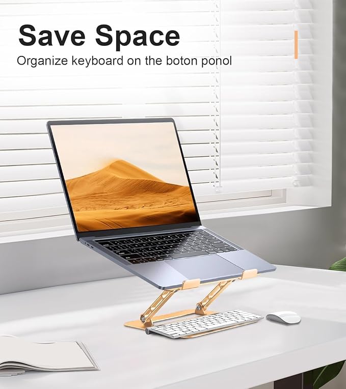 Adjustable Laptop Stand for Desk, Portable Laptop Stand Holder and Riser - Image 3