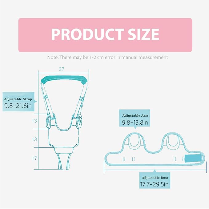 Baby Walking Harness-Handheld Assistant Belt- Toddler Infant Walking Aid - Image 3