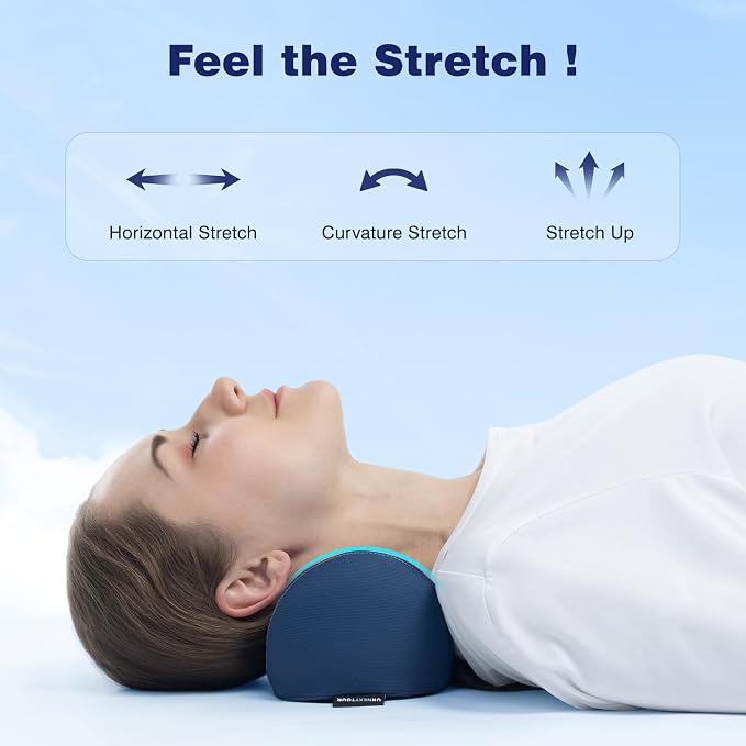 Neck Cervical Pillow Cervical Traction Device Lumbar Support Memory Foam Roll - Image 3