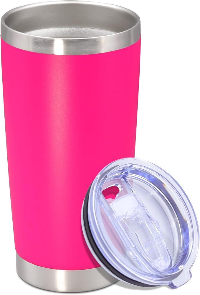 20 oz Tumbler with lid Double Wall Vacuum Insulated Tumblers Stainless Steel by Providethebestproducts