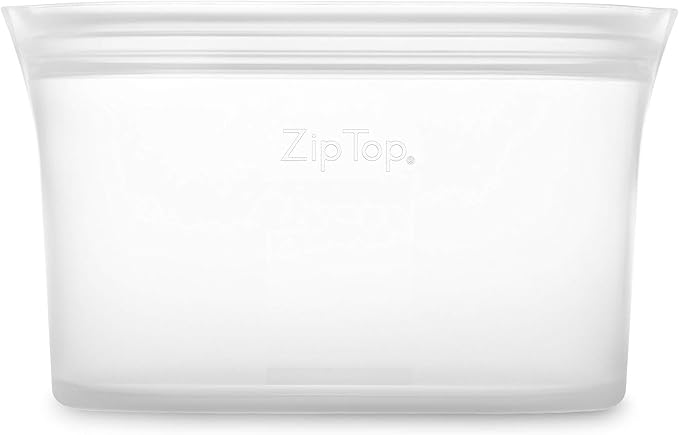 Zip Top Reusable Food Storage Bags | Small Dish | Silicone Meal Prep Container - Image 2