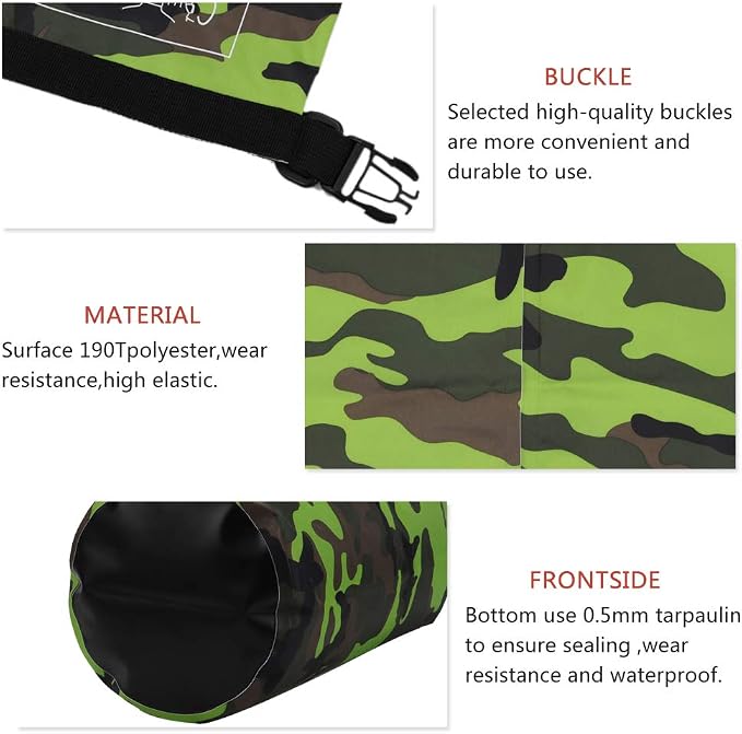 Waterproof Dry Bag 2L/5L/10L/15L/20L/30L, Roll Top Sack Keeps Gear Dry - Image 4