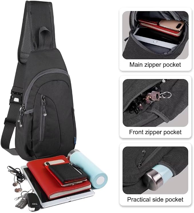 TITECOUGO Small Sling Bag, Lightweight Crossbody Backpack - Image 2