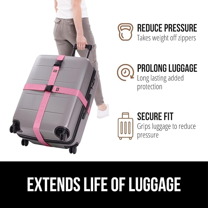 GORILLA GRIP Heavy Duty Adjustable Luggage Straps - Image 5