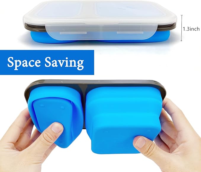 2 Compartments Collapsible Airtight Bento Box - Image 6