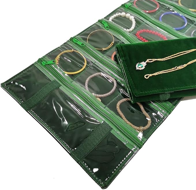 Travel Jewelry Roll Bag Portable Organizer Pouch - Image 6