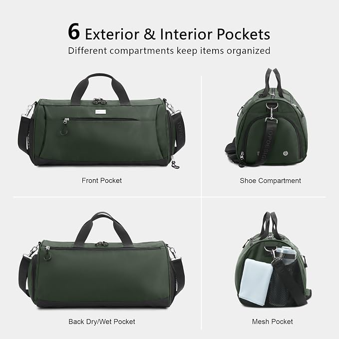 TOPDesign Gym Bag for Women & Men, Unisex Duffel Bag - Image 5
