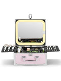Qislee Makeup Box with A Detachable Lighted Mirror, Waterproof Travel Train Case by Qislee