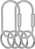 Key Chain, Brass Key Rings 2 Pack Screw Lock Key Organizer by Unknown