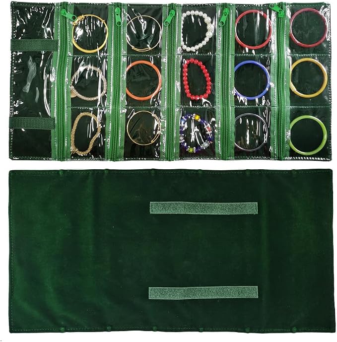 Travel Jewelry Roll Bag Portable Organizer Pouch by SCIKHEFT