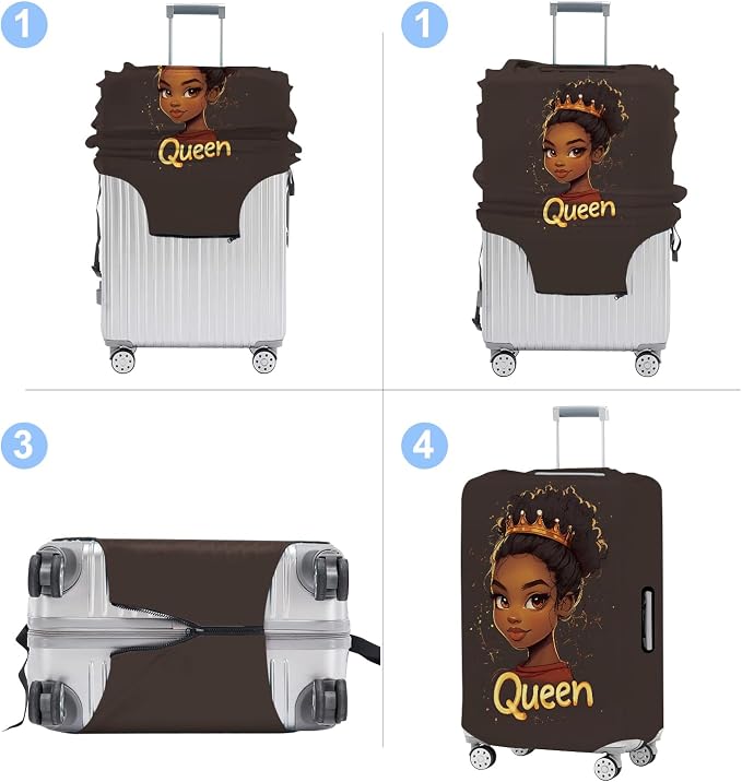 Luggage Cover Washable Suitcase Protector Anti-scratch Suitcase cover Fits - Image 4